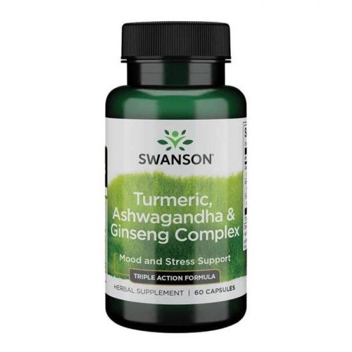 Swanson Fs Turmeric Ashwagandha Ginseng Complex 60