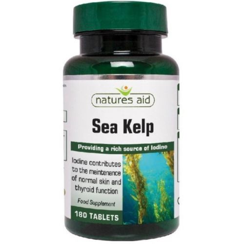 Natures Aid Kelp 187 Mg 180 T wodorosty jod