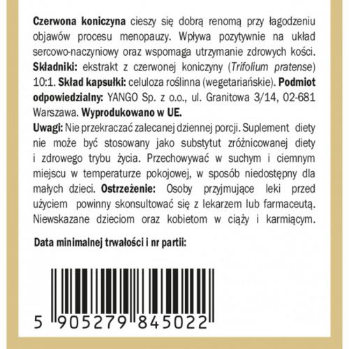 Yango Czerwona Koniczyna 395 Mg 90 K menopauza