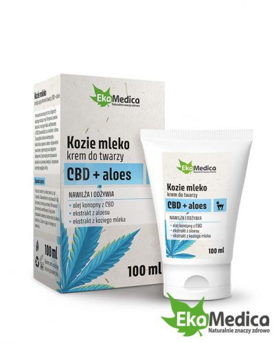 Ekamedica Krem do twarzy Kozie Mleko Cbd Aloes