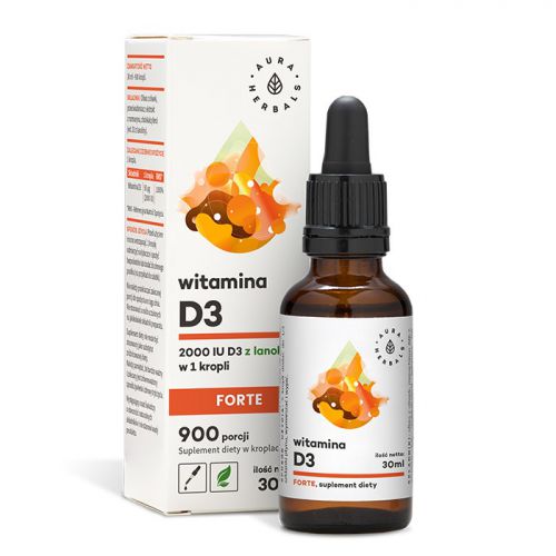 Aura Herbals Witamina D3 Forte 30Ml 6 SZT