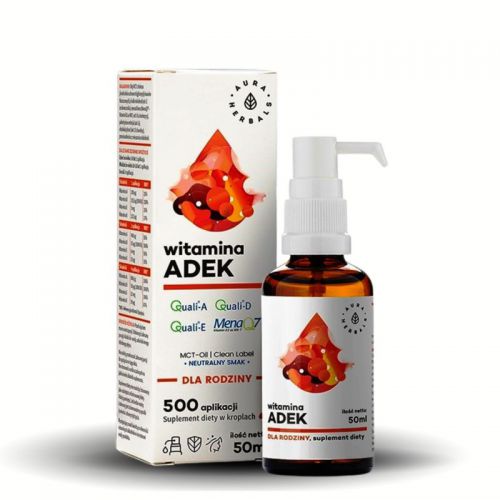 Aura Herbals Witamina ADEK 50 ml odporność MCT