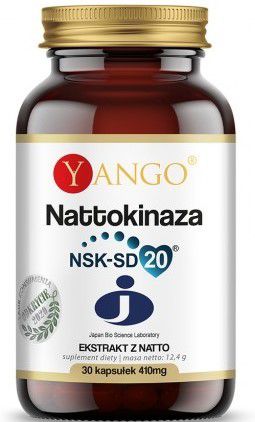 Yango Nattokinaza 410 mg ekstrakt z natto 30 k