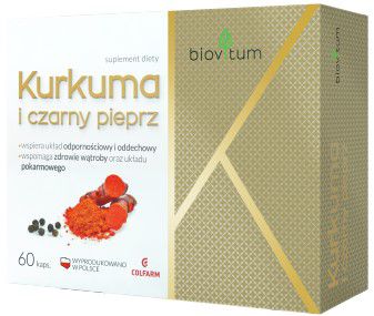 Colfarm Biovitum Kurkuma I Czarny Pieprz 60 Kaps.