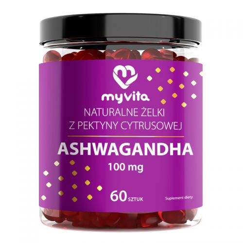 Myvita Żelki Naturalne Ashwagandha 100mg 60 szt